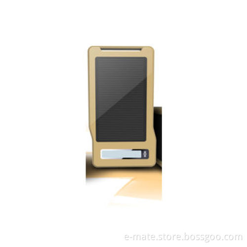 Portable Solar Power Bank for Tablets and Smartphone, with LED Lamp for Bright Power